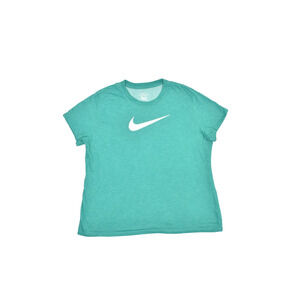 Nike The Nike Tee Men's Green Swoosh Athletic T-Shirt Size XXL DRI-FIT